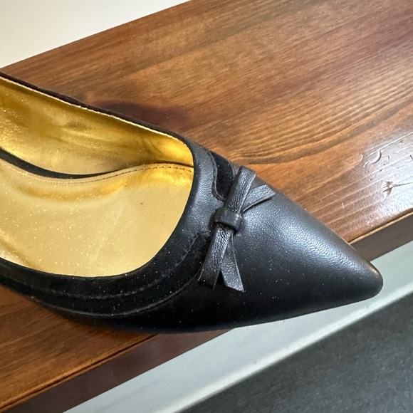 Ralph Lauren black leather flats size 7B - Picture 5 of 7